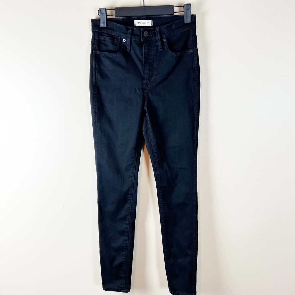 Madewell 10 High-Rise Skinny Jeans Black F9226 Sizeโ 26 Womens
